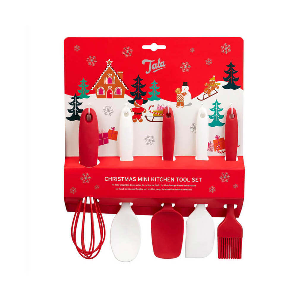 Tala Christmas Mini Kitchen Silicone Tool Set of 5